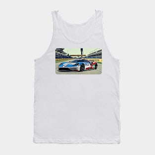 GT Racing Track Print Tank Top